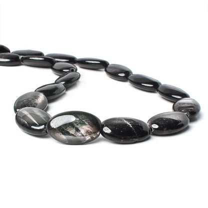 20x12mm Hypersthene plain oval beads 16 inch 20 pieces AA