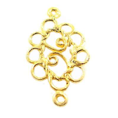 20x12mm Vermeil Oval Scroll - Spacer Chandeliar Set of 2