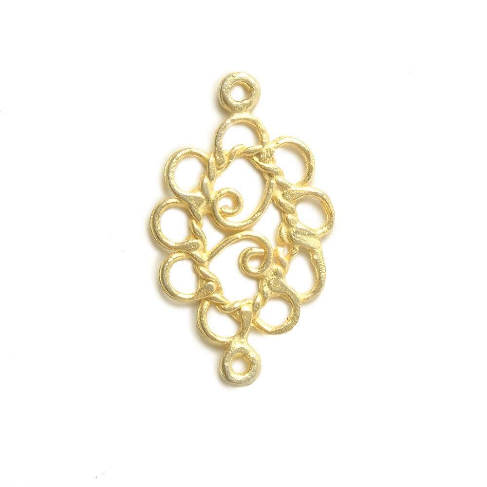 20x12mm Vermeil Oval Scroll - Spacer Chandeliar Set of 2