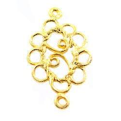 20x12mm Vermeil Oval Scroll - Spacer Chandeliar Set of 2