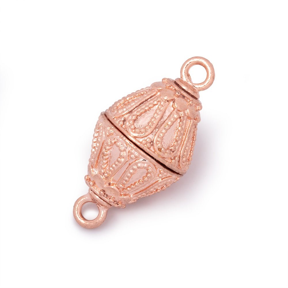 20x14.5mm Miligrain Tear Drop Design Bicone Magnetic Clasp 1 piece