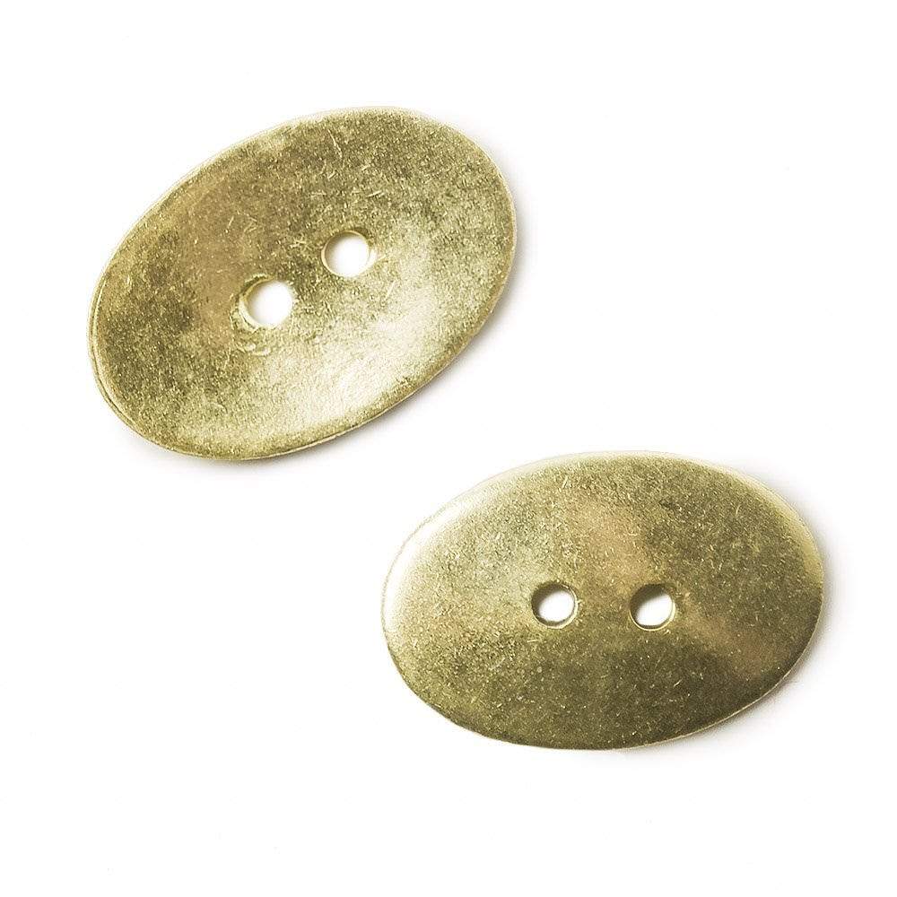 20x14mm 14kt Gold Oval Button 6 pieces