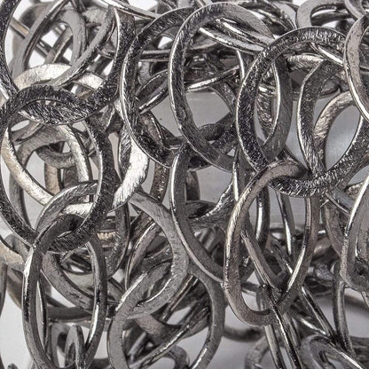 20x17mm Black Gold plated Brushed Oval Link Chain by the foot