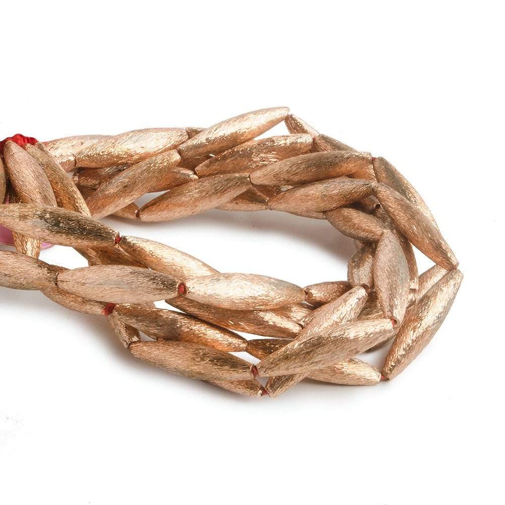 20x5mm Copper Brushed Marquise 8 inch 10 pcs