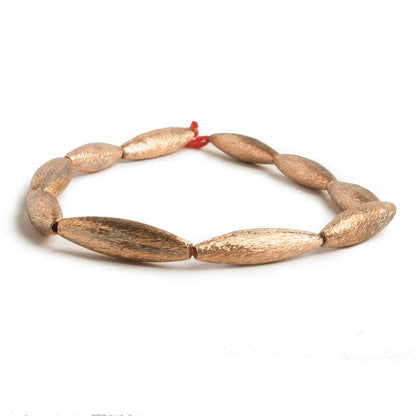 20x5mm Copper Brushed Marquise 8 inch 10 pcs