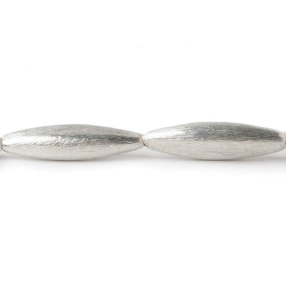 20x5mm Sterling Silver Plated Copper Brushed Marquise 8 inch 10 pcs