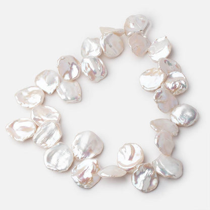 21-29mm Rosé White Ultra Keshi Freshwater Pearls 16 inch 28 Beads AAA