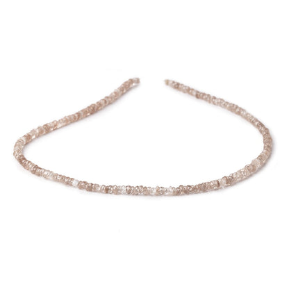 3mm Champagne Zircon faceted rondelles 13.5 inch 210 beads