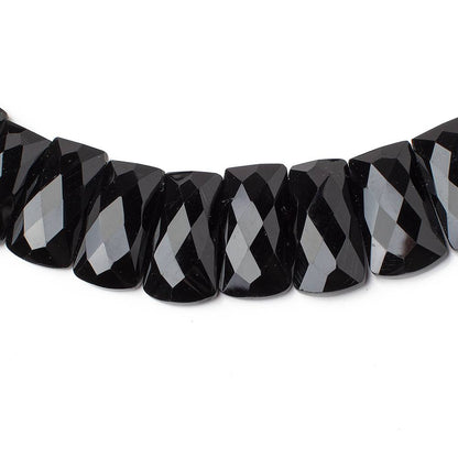 20x8-26x11mm Black Onyx Faceted Fancy Shape Collar 44 beads