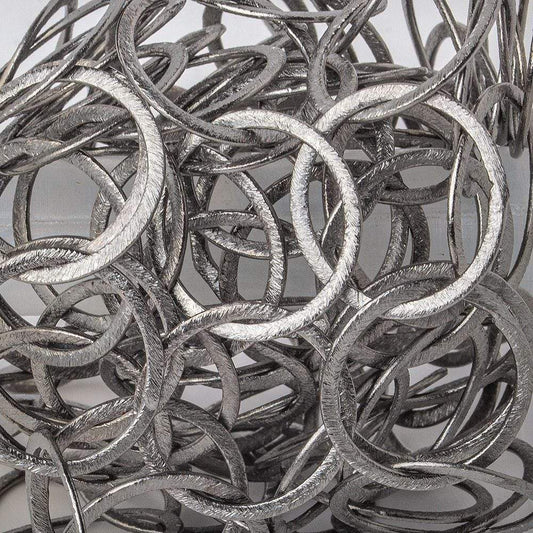 21mm&23x21mm Black Gold Plated Brushed Round &Oval Link Chain by the foot