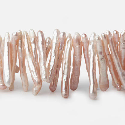 21x4-31x4mm TriColor Top Drilled Biwa Freshwater Pearls 16 inch 115 pieces A