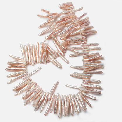 21x4-31x4mm TriColor Top Drilled Biwa Freshwater Pearls 16 inch 115 pieces A