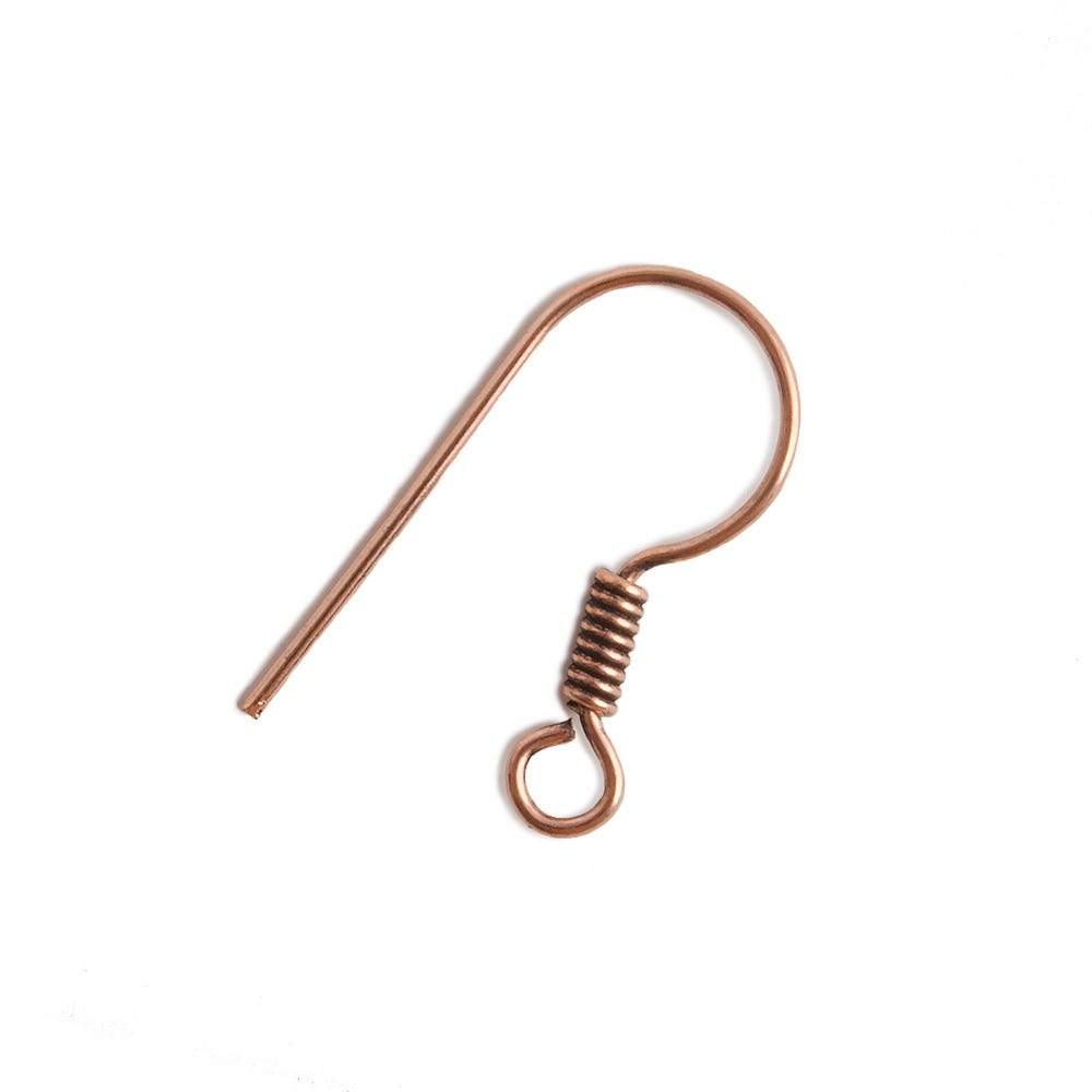21x9mm Copper Fancy Earwire 50 pieces
