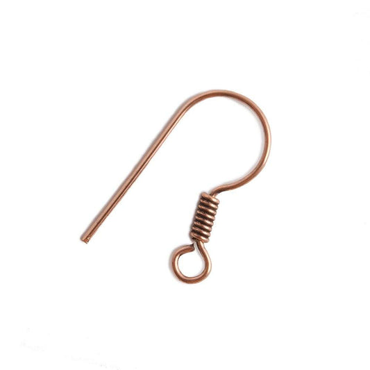 21x9mm Copper Fancy Earwire 50 pieces