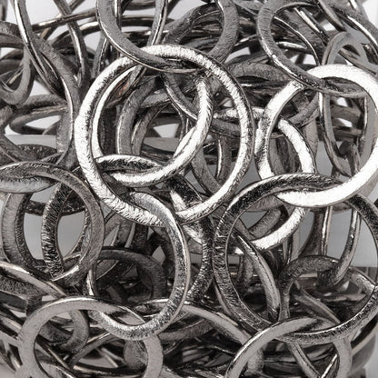 22mm & 18mm Black Gold plated Brushed Round Link Chain by the foot