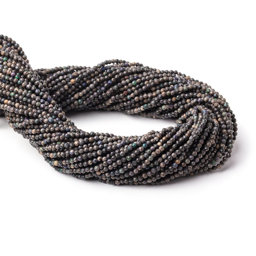 2.2mm Australian Boulder Opal Micro Faceted Round Beads 12.25 inch 150 pieces