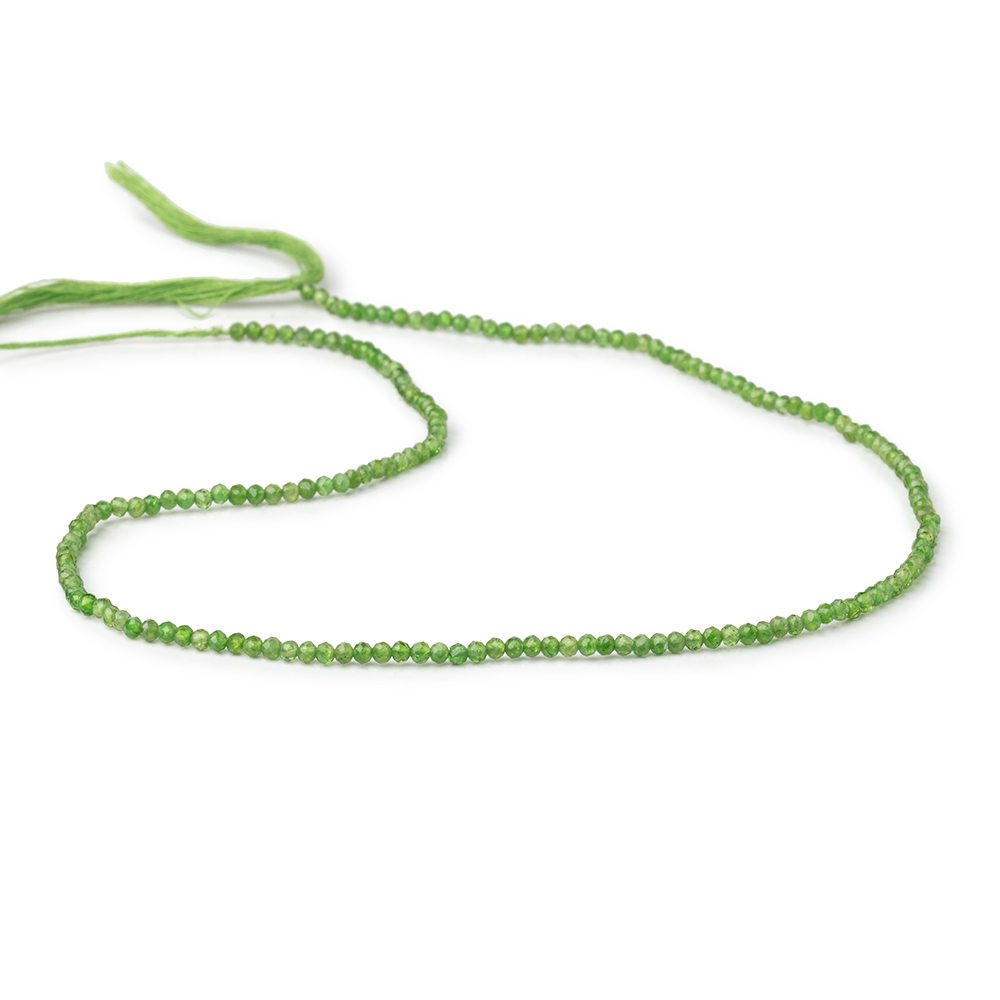2.2mm Chrome Diopside Micro Faceted Round Beads 12.5 inch 180 pieces