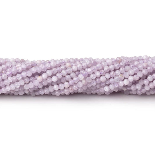 2.2mm Kunzite Micro Faceted Round Beads 12.25 inch 166 pieces