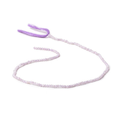 2.2mm Kunzite Micro Faceted Round Beads 12.25 inch 166 pieces
