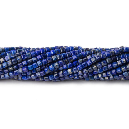 2.2mm Lapis Lazuli Micro Faceted Cube Beads 12.25 inch 140 pieces