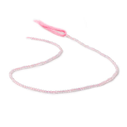 2.2mm Morganite Micro Faceted Round Beads 12.5 inch 160 pieces