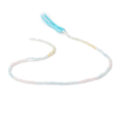 2.2mm Multi Color Beryl Micro Faceted Round Beads 12.5 inch 160 pieces