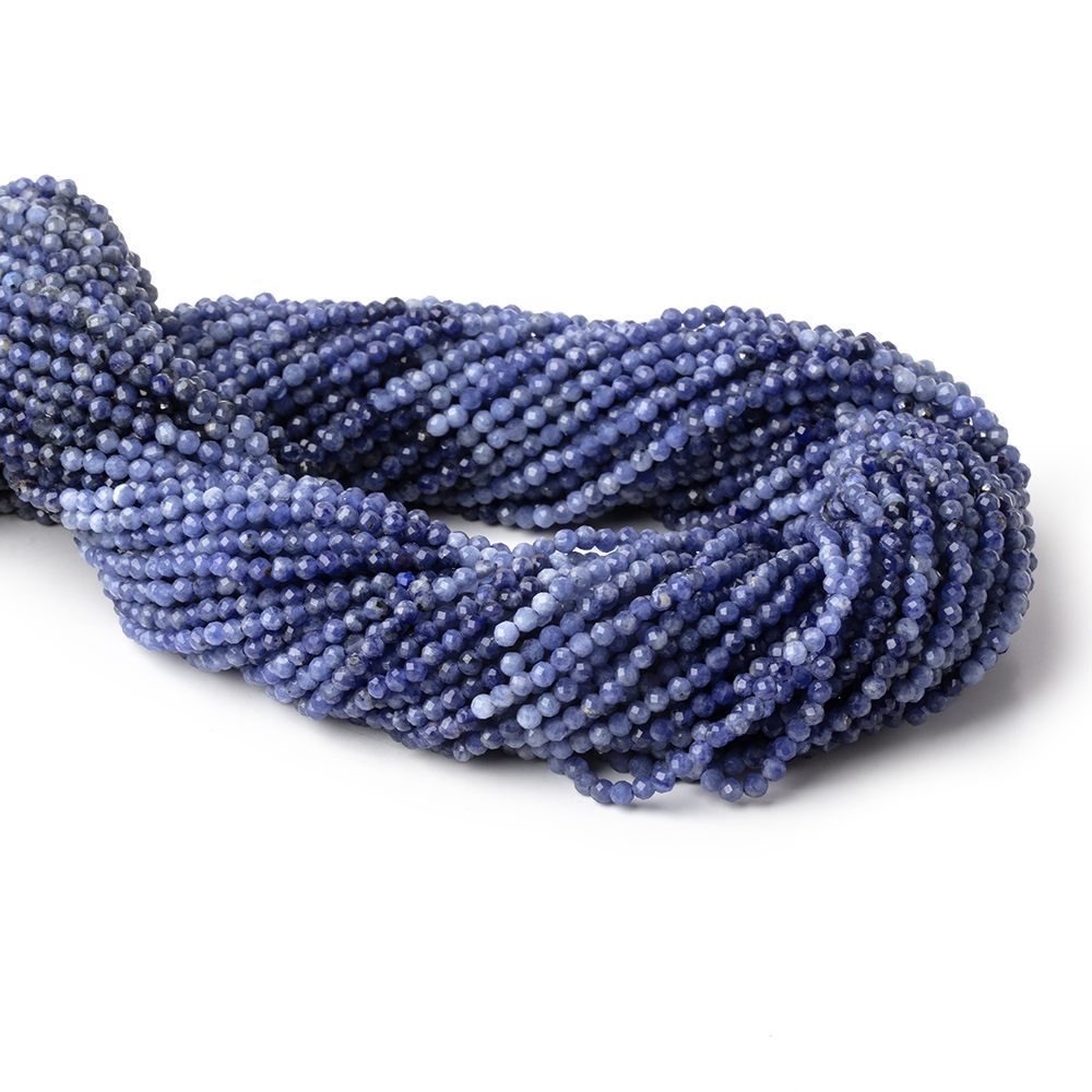 2.2mm Sodalite Micro Faceted Round Beads 12.5 inch 148 pieces