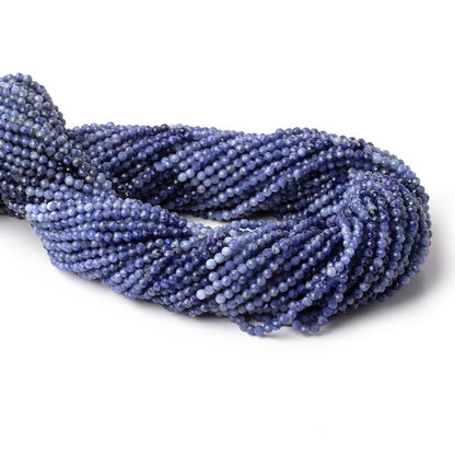2.2mm Sodalite Micro Faceted Round Beads 12.5 inch 148 pieces