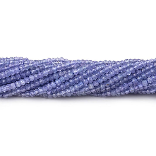 2.2mm Tanzanite Micro Faceted Rondelle Beads 12.5 inch 180 pieces AA