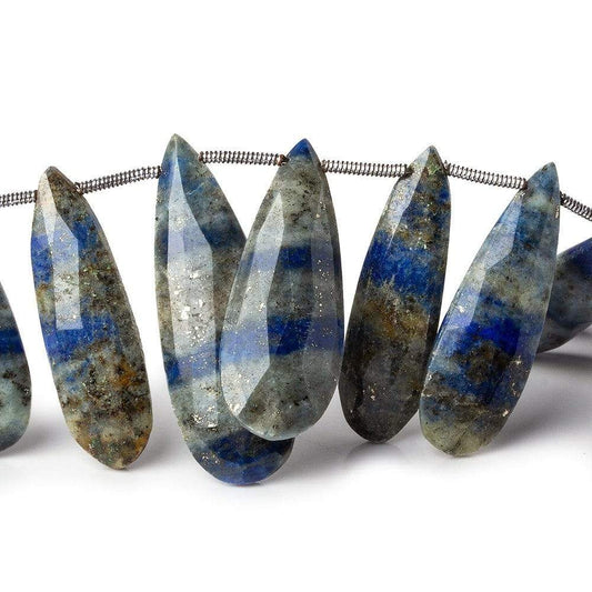 22x10-32x11mm Lapis Lazuli Faceted Pear Beads 7.75 inch 16 pieces