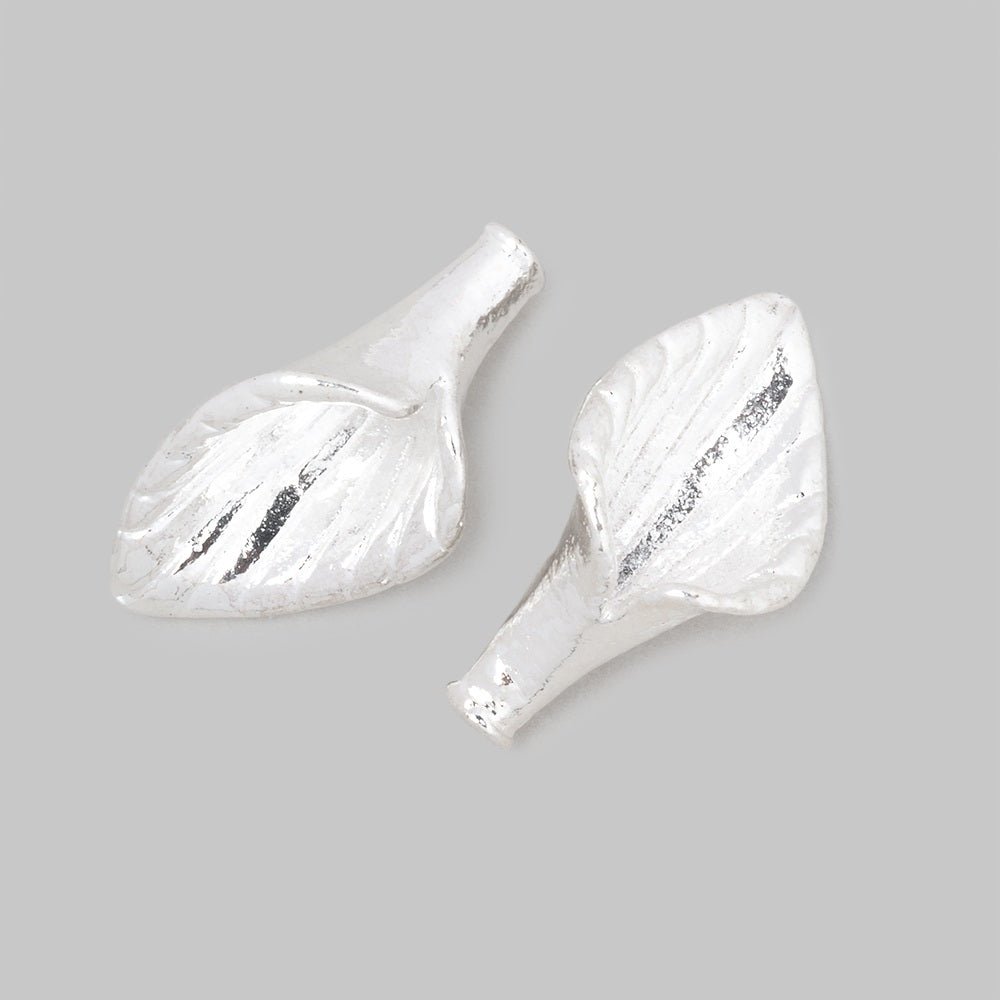 22x12mm Calla Lily Cone Charm Set of 2 pieces