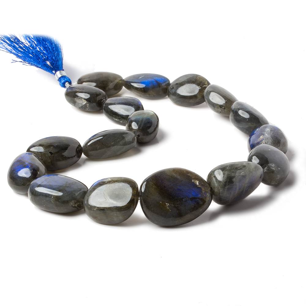 22x15-30x24mm Labradorite Plain Nugget beads 16 inch 17 pieces
