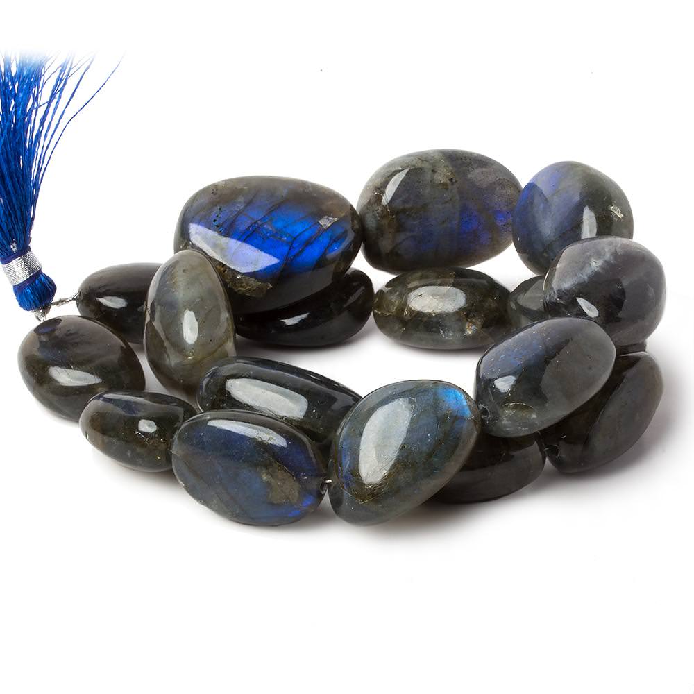 22x15-30x24mm Labradorite Plain Nugget beads 16 inch 17 pieces