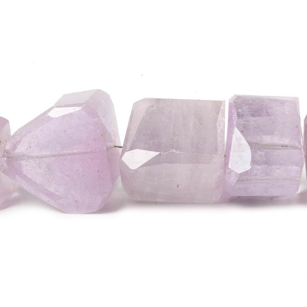 23-24mm Kunzite Faceted Nugget Beads 8 inch 9 pieces AAA Grade
