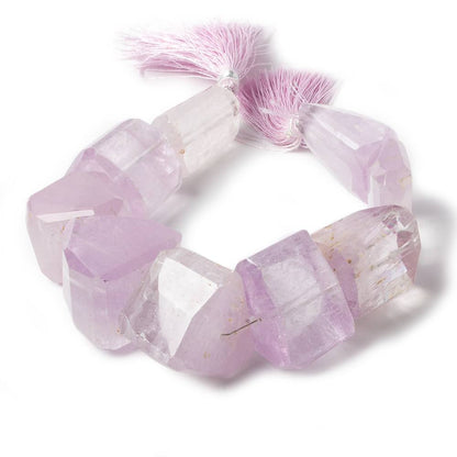 23-24mm Kunzite Faceted Nugget Beads 8 inch 9 pieces AAA Grade