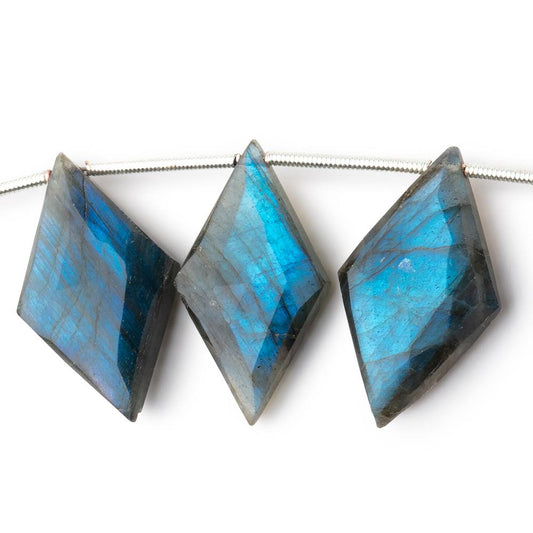 23-24mm Labradorite Faceted Kite Beads 7 inch 10 pieces