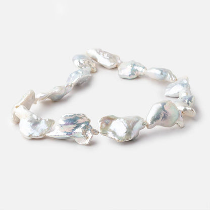 23-33mm Off White Soufflé Baroque Freshwater Pearls 16 inch 13 beads