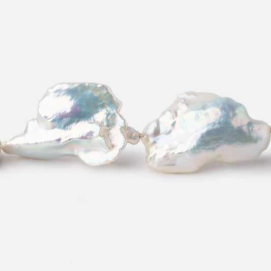 23-33mm Off White Soufflé Baroque Freshwater Pearls 16 inch 13 beads