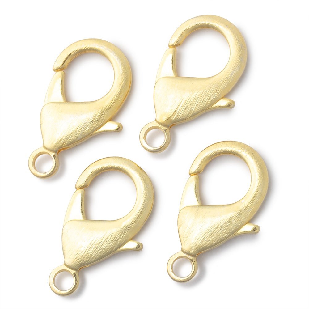 23mm Brushed Lobster Clasp Set of 4 Pieces