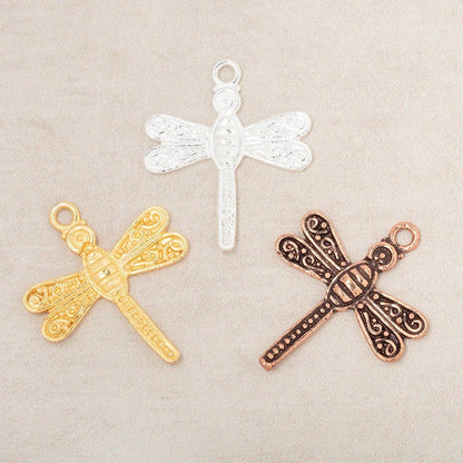 23mm Dragonfly Pendant Charm Set of 2 pieces