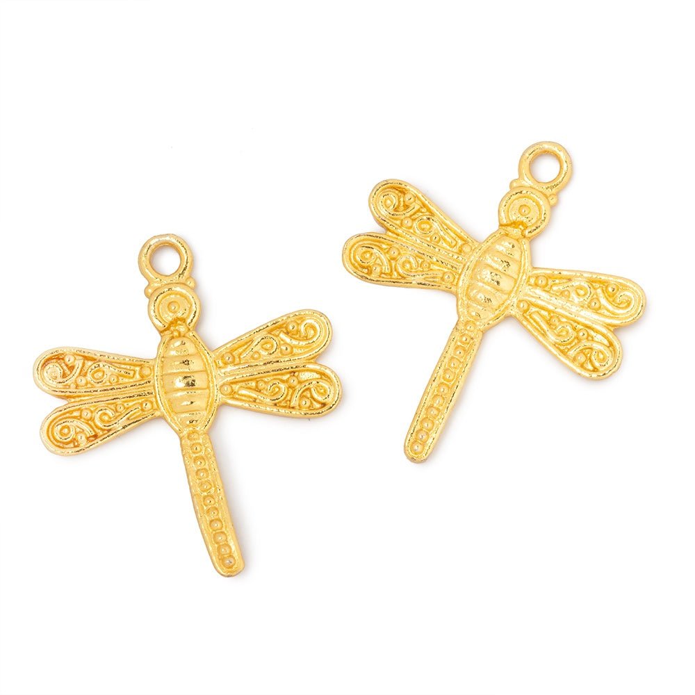 23mm Dragonfly Pendant Charm Set of 2 pieces
