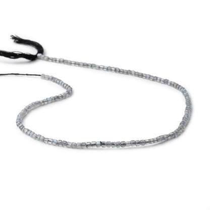 2.3mm Labradorite Micro Faceted Cube Beads 12.5 inch 139 pieces