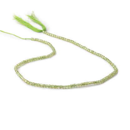 2.3mm Peridot Micro Faceted Cube Beads 12.5 inch 132 pieces