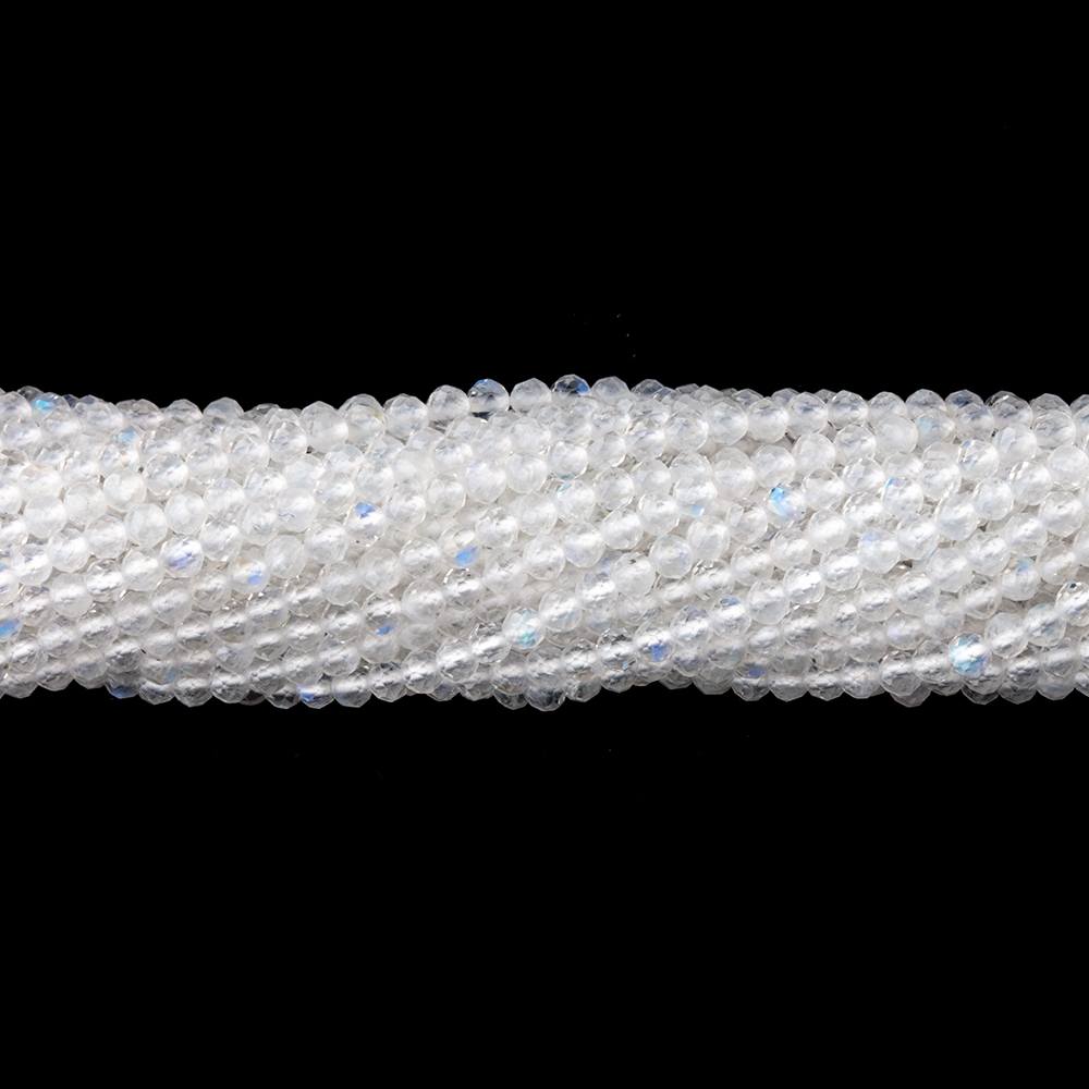 2.3mm Rainbow Moonstone Micro Faceted Round Beads 13 inch 151 pieces  AAA
