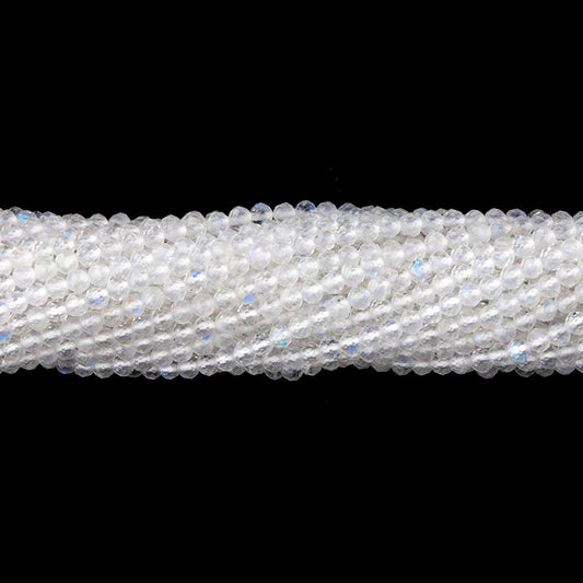 2.3mm Rainbow Moonstone Micro Faceted Round Beads 13 inch 151 pieces  AAA