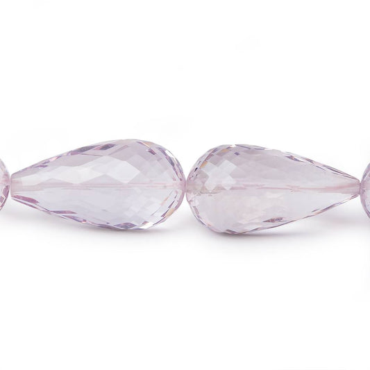 23x11-25x13mm Pink Amethyst Straight Drilled Tear Drops 14 inch 15 Beads