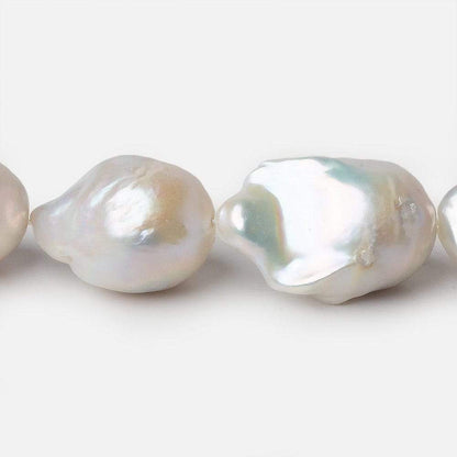 23x16-28x18mm Off White Ultra Baroque Freshwater Pearls 15 in 17 pcs