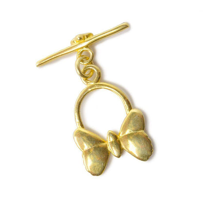 23x16mm Vermeil Butterfly Toggle 1 piece