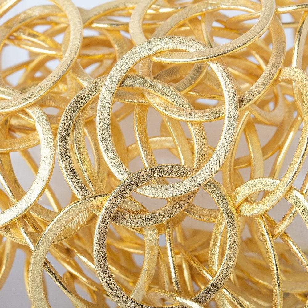 23x20mm & 22mm 22kt Gold plated Brushed Oval & Roval  Link Chain by the foot