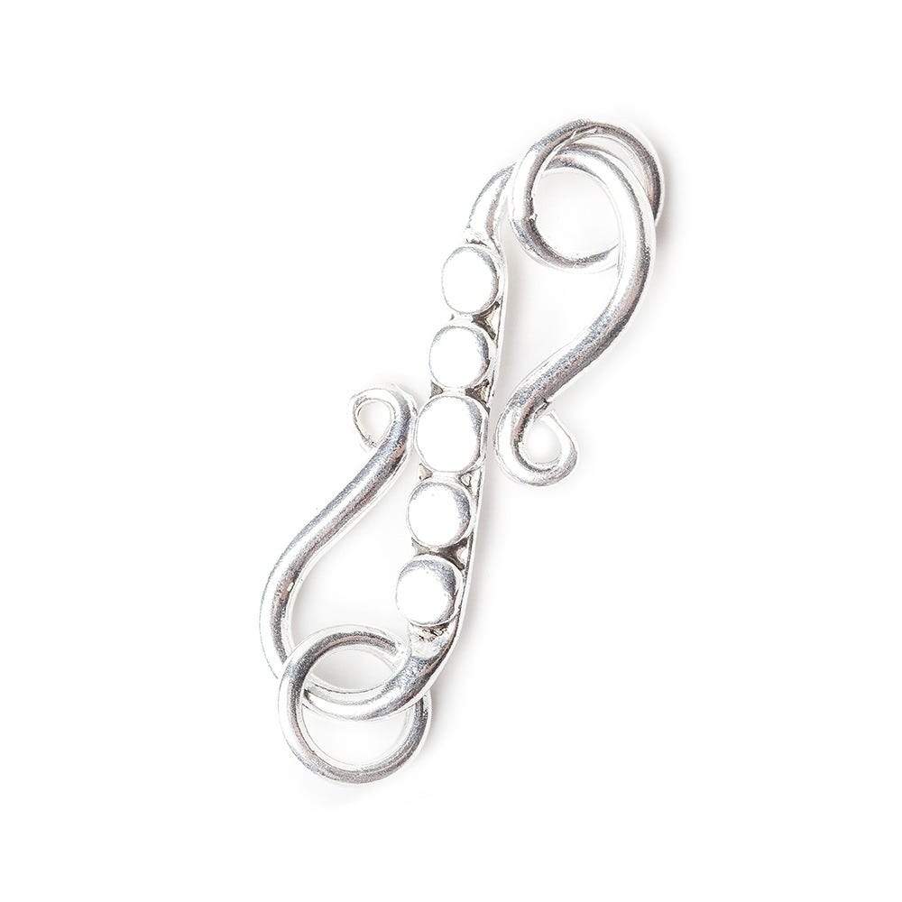 23x7mm Antiqued Sterling Silver S-Hook 1 Finding